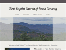 Tablet Screenshot of firstbaptistnorthconway.org